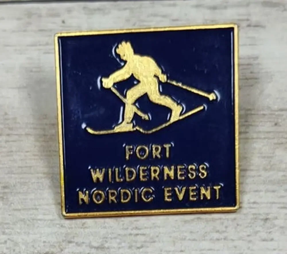 Fort Wilderness Nordic Event Pin - Skiing, Cross Country Sports Pin